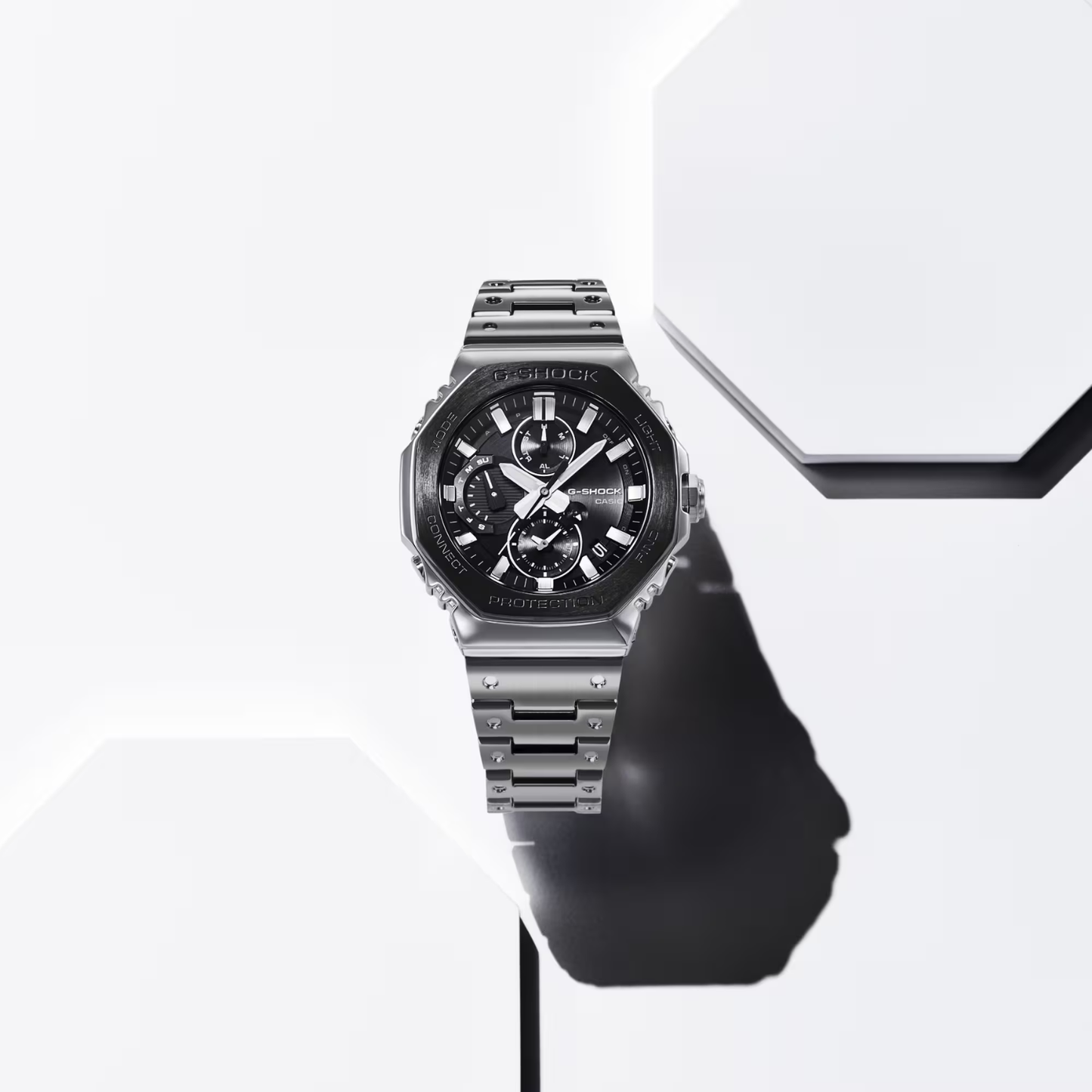 Reloj Análogo Casual Plateado de Hombre