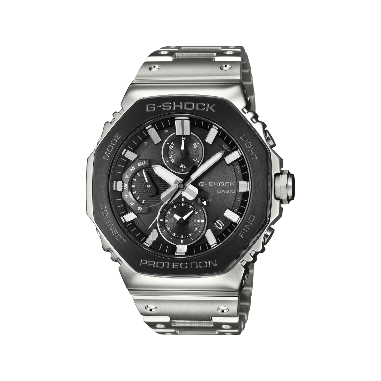 Reloj Análogo Casual Plateado de Hombre