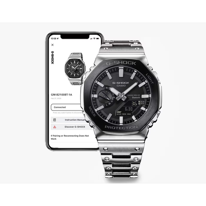 Reloj Análogo Digital Casual Plateado de Hombre