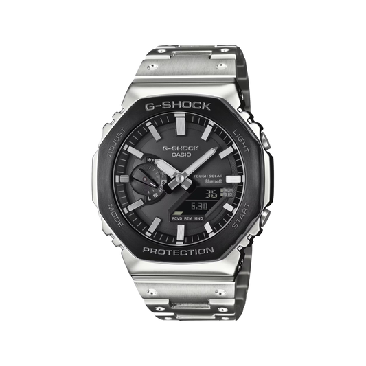Reloj Análogo Digital Casual Plateado de Hombre