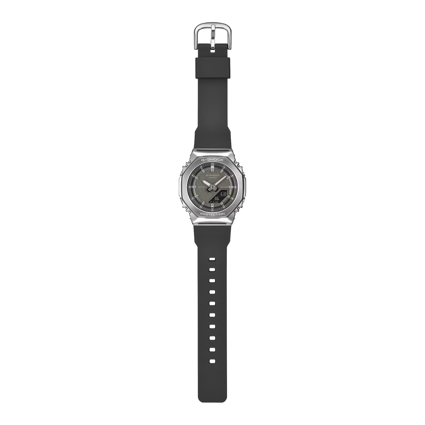 Reoj Análogo Digital Casual Plateado de Mujer
