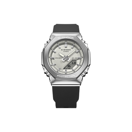 Reloj Análogo Digital Casual Plateado de Mujer