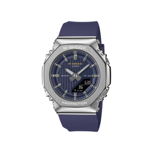 Reloj Análogo Digital Casual Plateado de Mujer