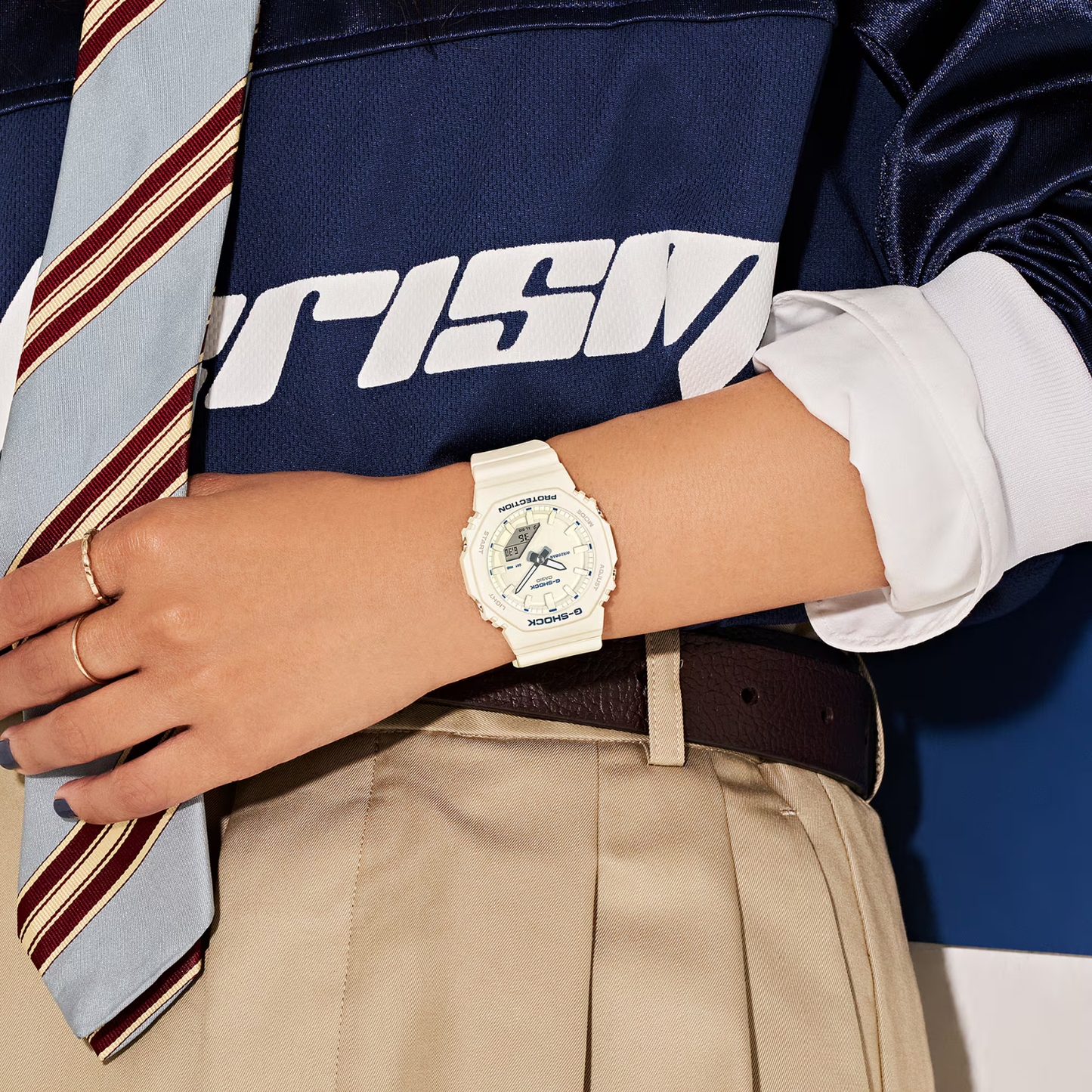 Reloj Análogo Digital Casual Blanco de Mujer