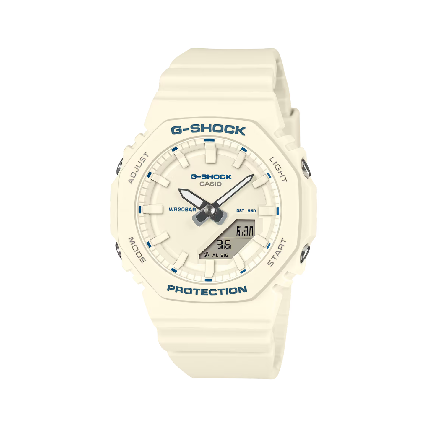Reloj Análogo Digital Casual Blanco de Mujer