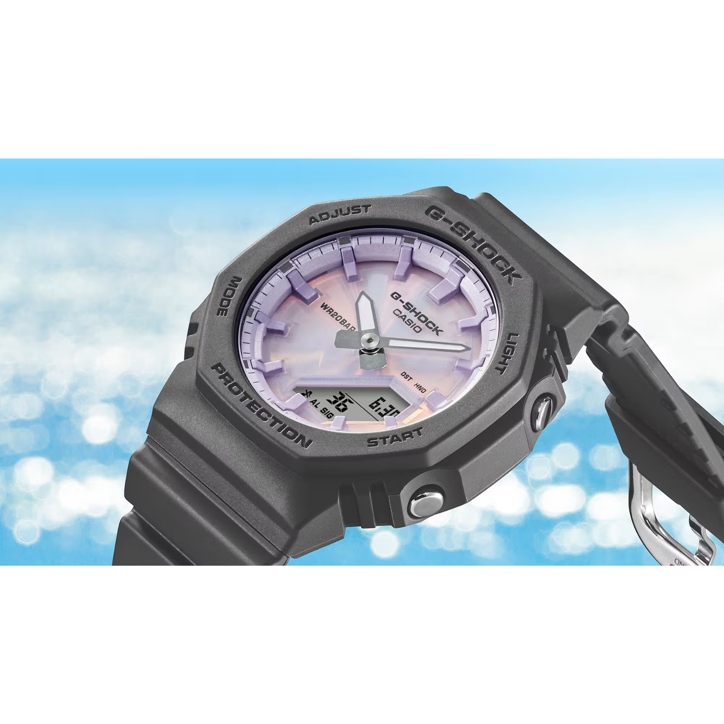 Reloj Análogo Digital Casual Negro de Mujer