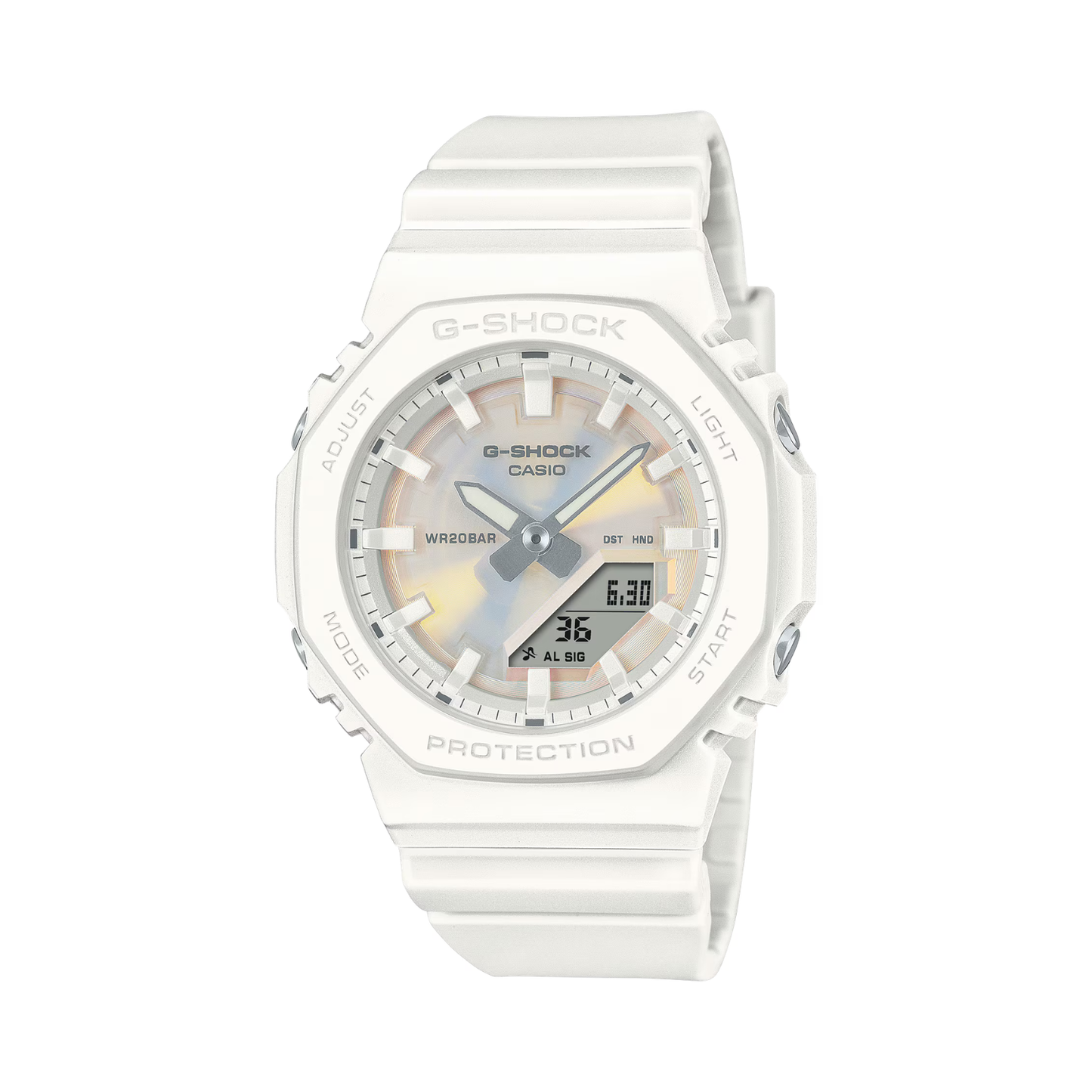 Reloj Análogo Digital Casual Blanco de Mujer