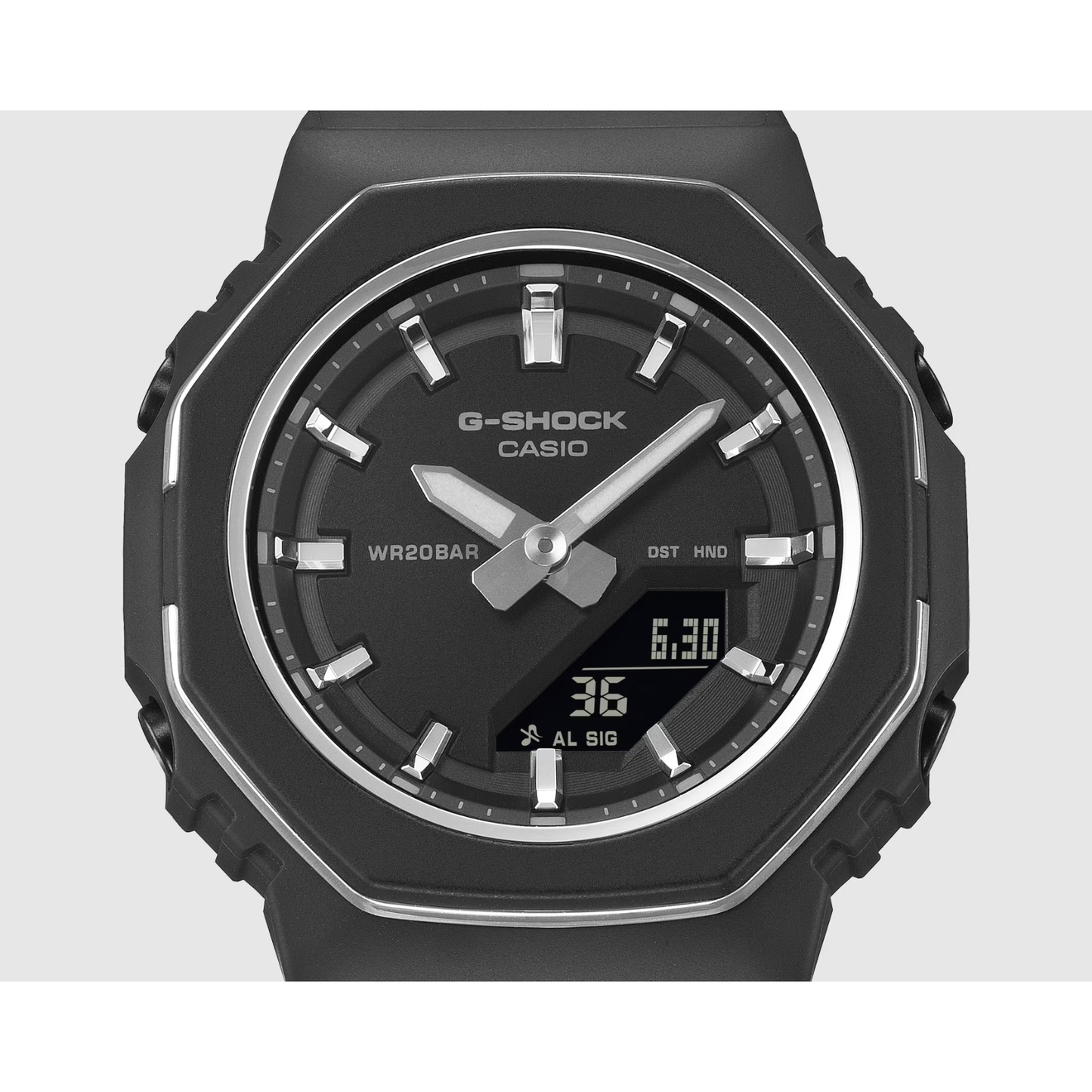Reloj Análogo Digital Casual Negro de Mujer