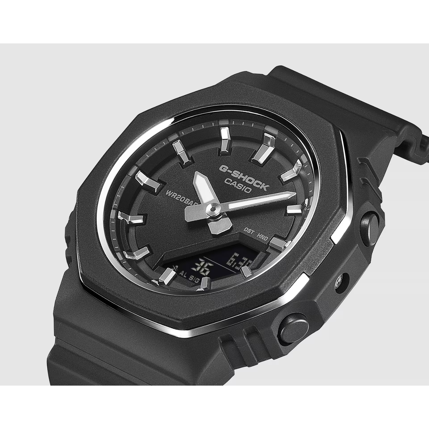 Reloj Análogo Digital Casual Negro de Mujer