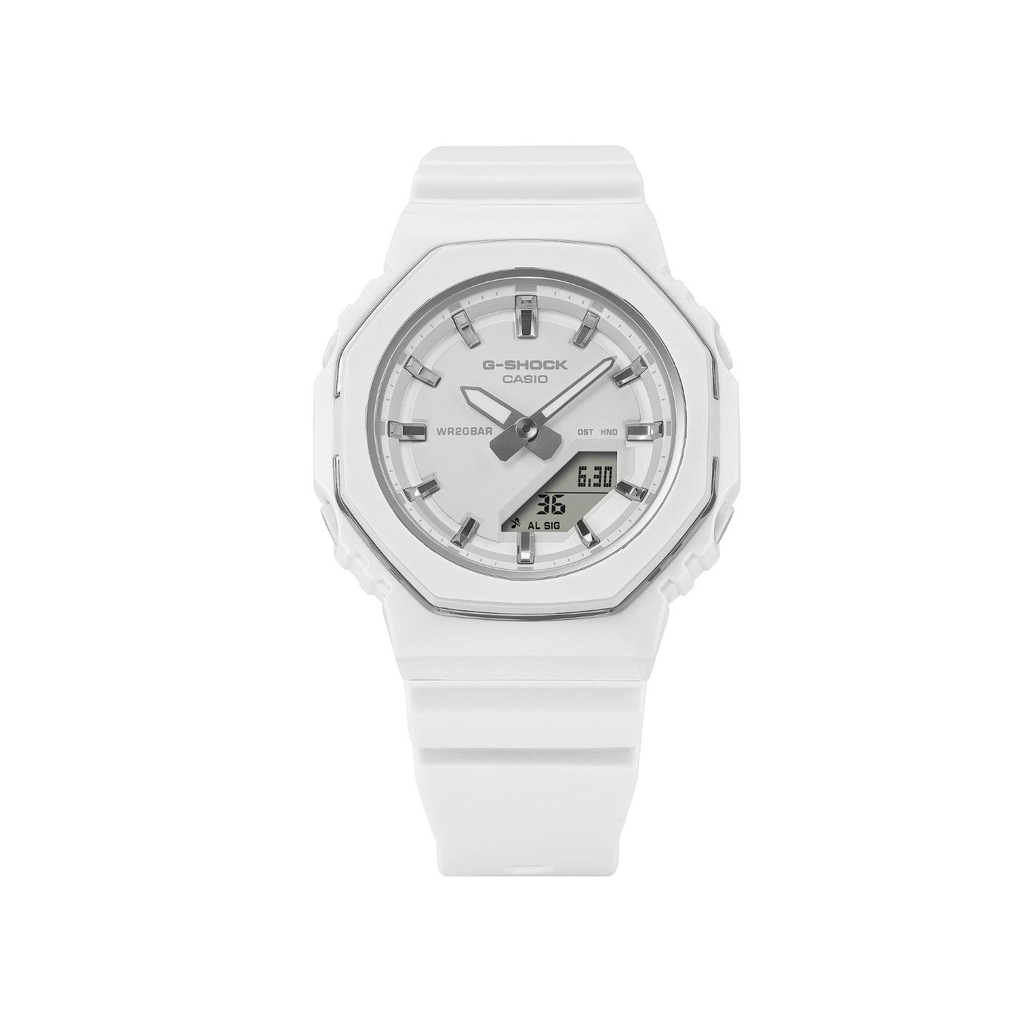 Reloj Análogo Digital Casual Blanco de Mujer