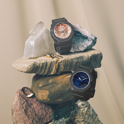 Reloj Análogo Digital Casual Negro de Mujer