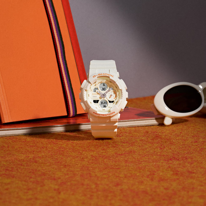 Reloj Análogo Digital Casual Blanco de Mujer