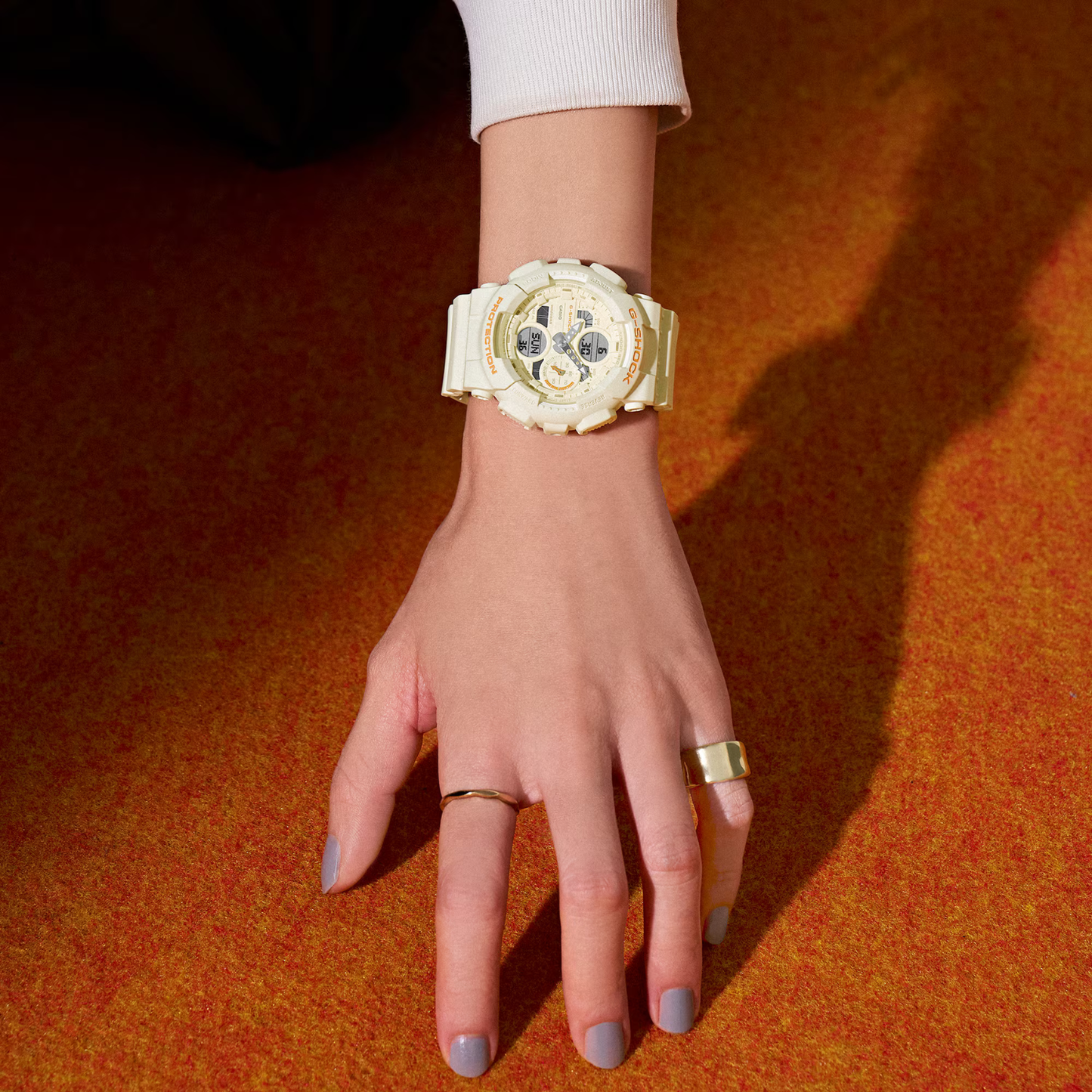 Reloj Análogo Digital Casual Blanco de Mujer