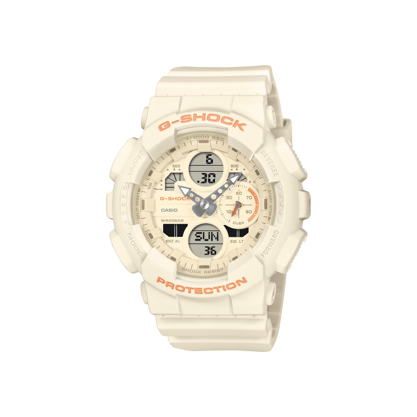 Reloj Análogo Digital Casual Blanco de Mujer