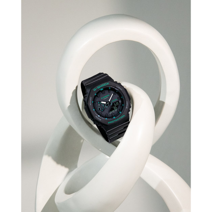 Reloj Análogo Digital Casual Negro de Mujer