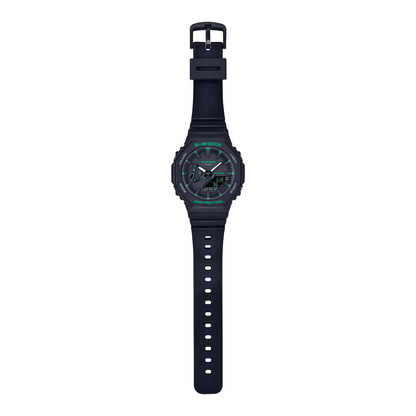 Reloj Análogo Digital Casual Negro de Mujer