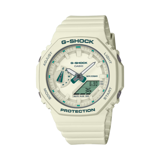 Reloj Análogo Digital Casual Crema de Mujer