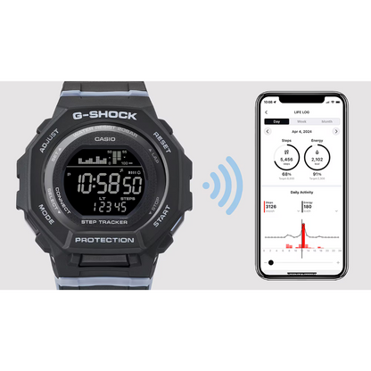 Reloj Digital Sport Bluetooth Negro de Mujer