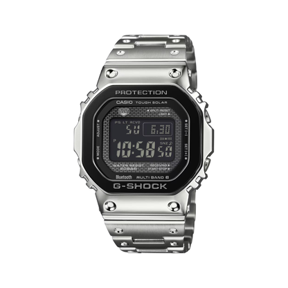 Reloj Digital Casual Tough Solar Plateado de Hombre