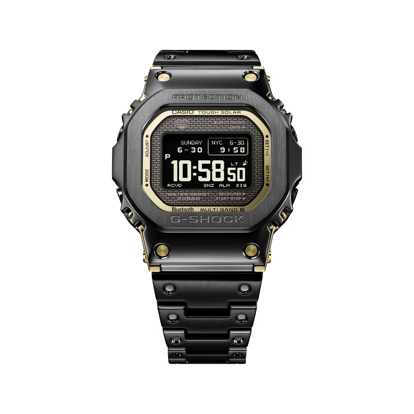 Reloj Digital Casual Tough Solar Negro de Hombre