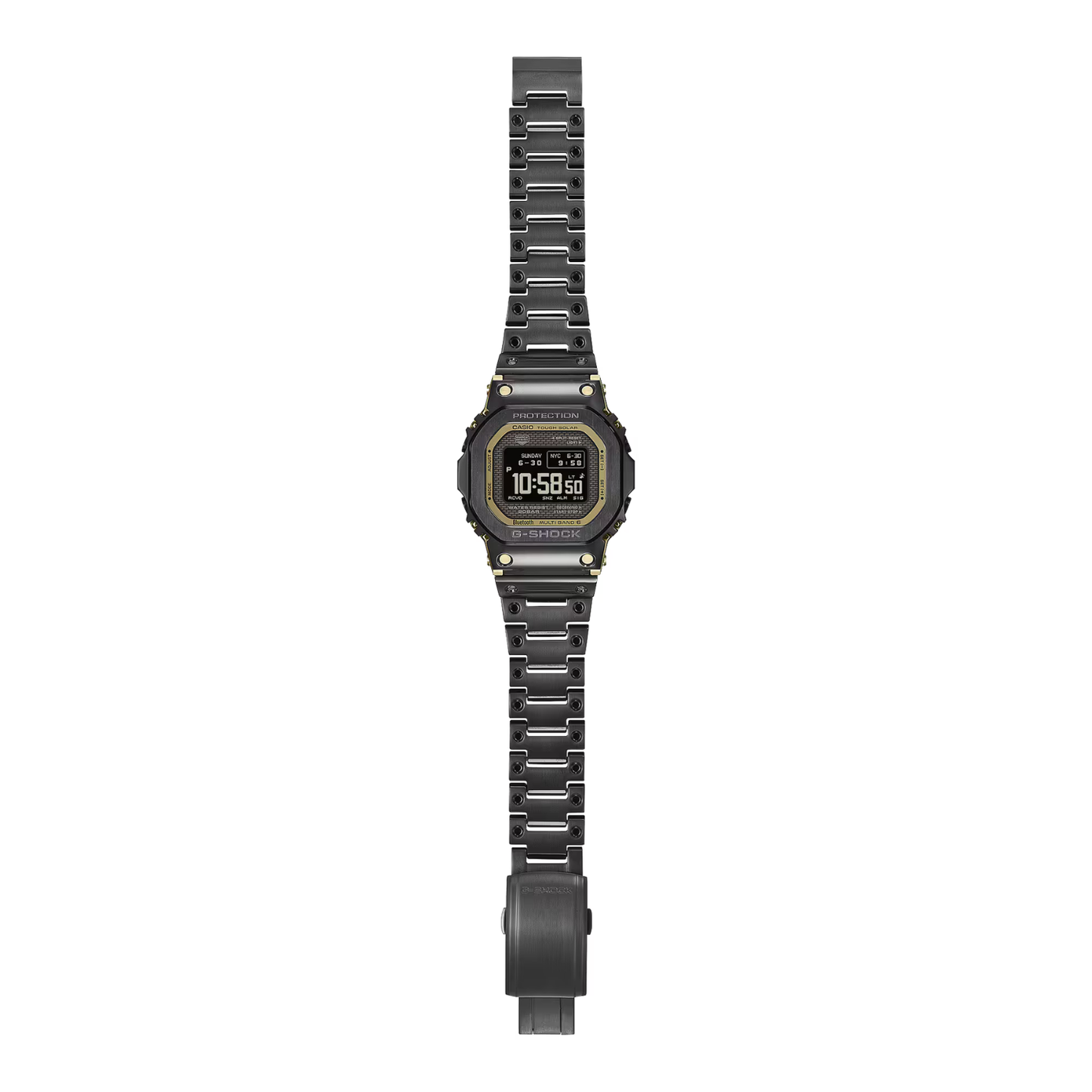 Reloj Digital Casual Tough Solar Negro de Hombre