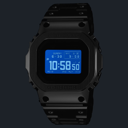 Reloj Digital Casual Tough Solar Negro de Hombre