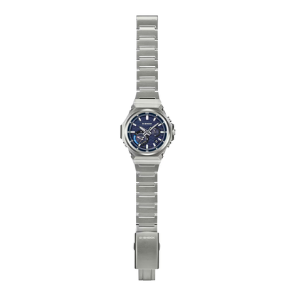 Reloj Análogo Casual Plateado de Hombre