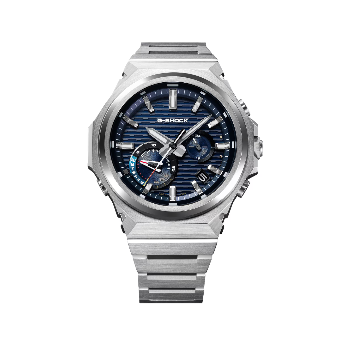 Reloj Análogo Casual Plateado de Hombre
