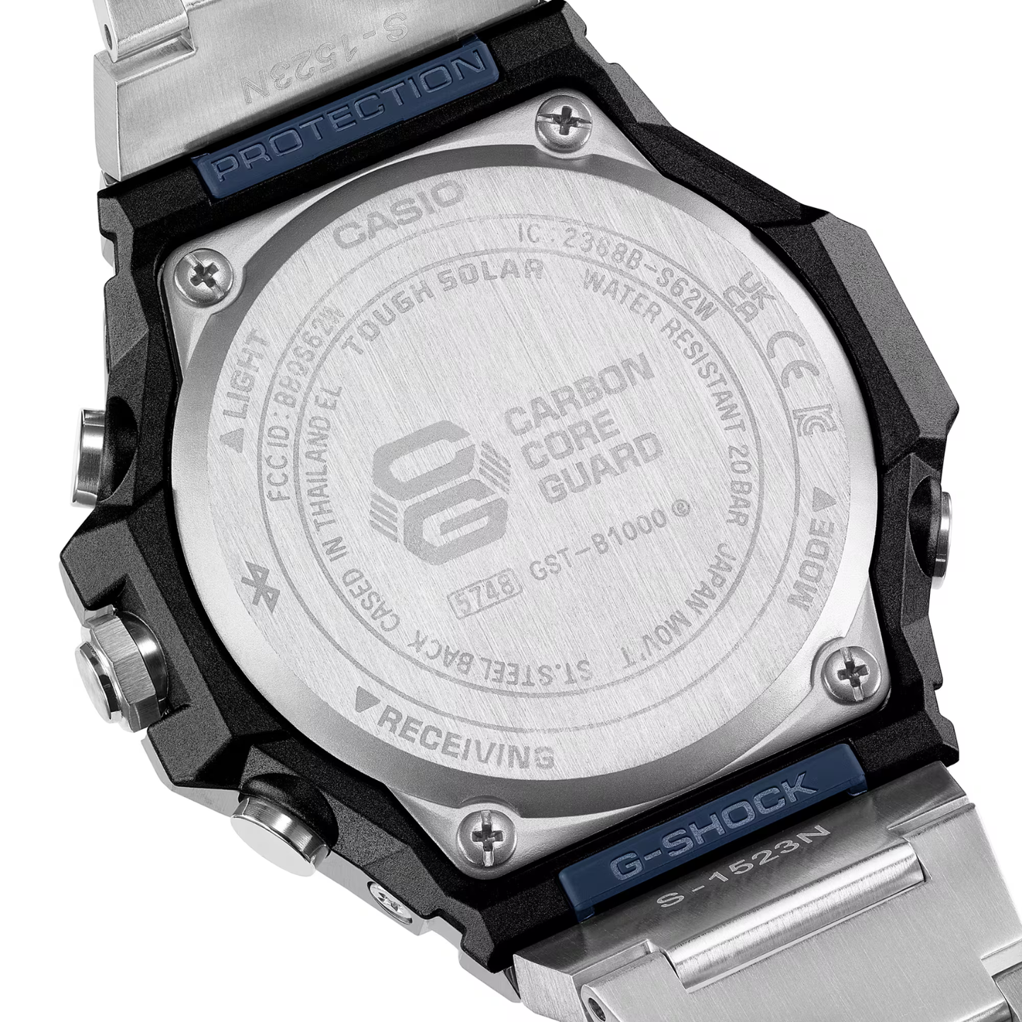 Reloj Análogo Casual Plateado de Hombre