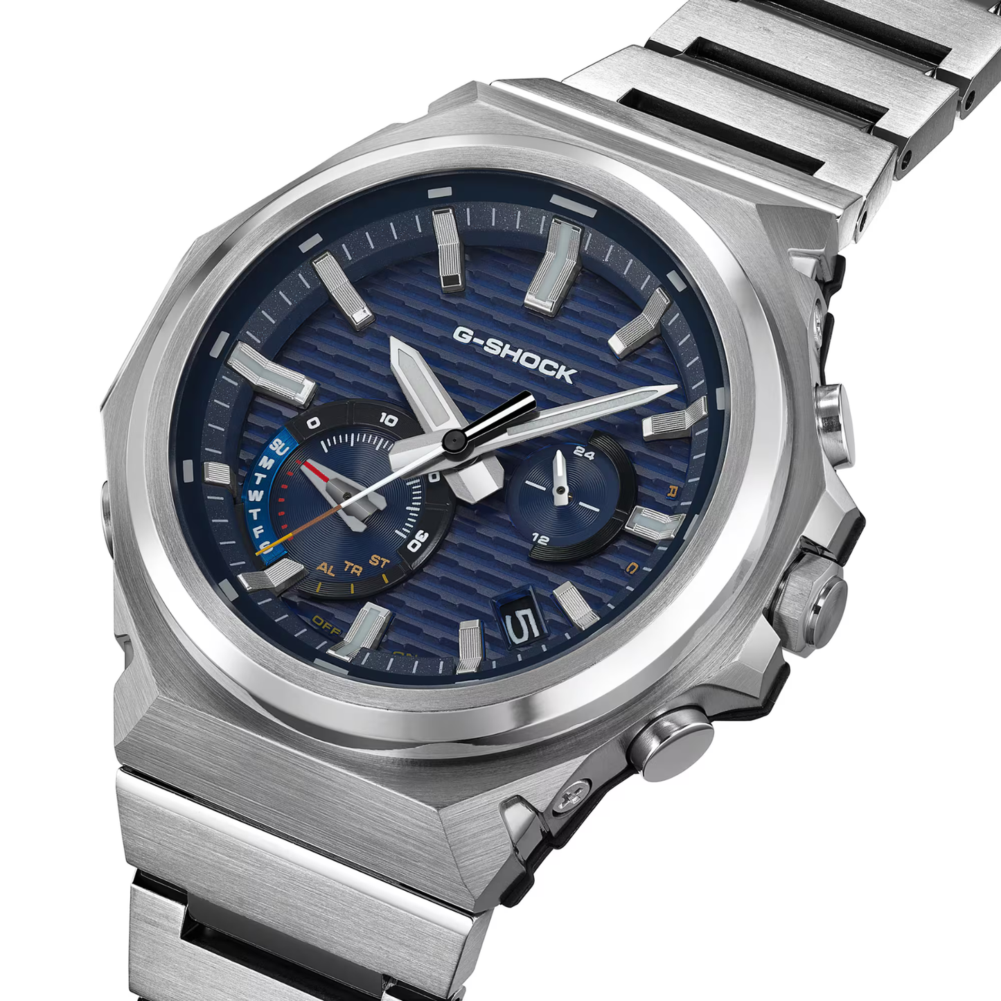 Reloj Análogo Casual Plateado de Hombre