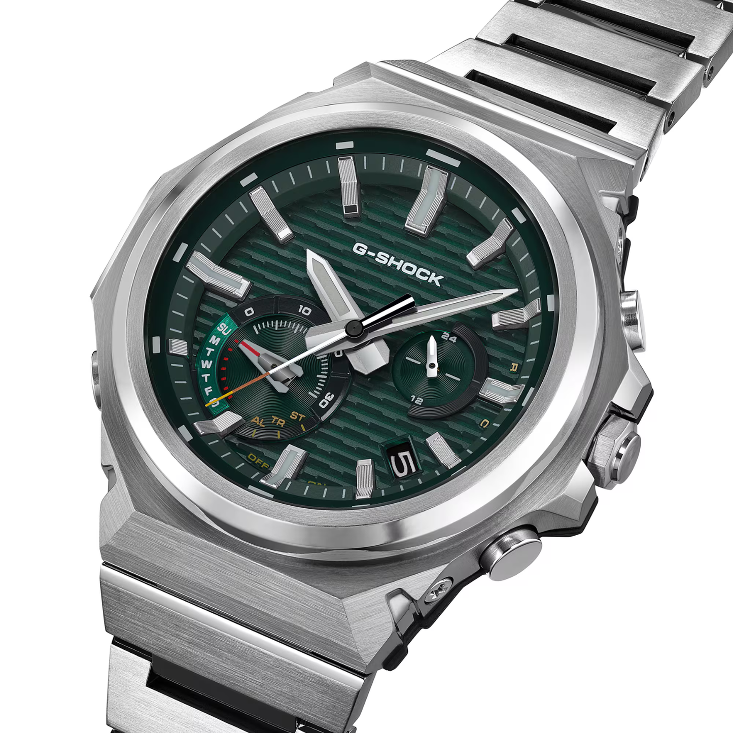 Reloj Análogo Casual Plateado de Hombre