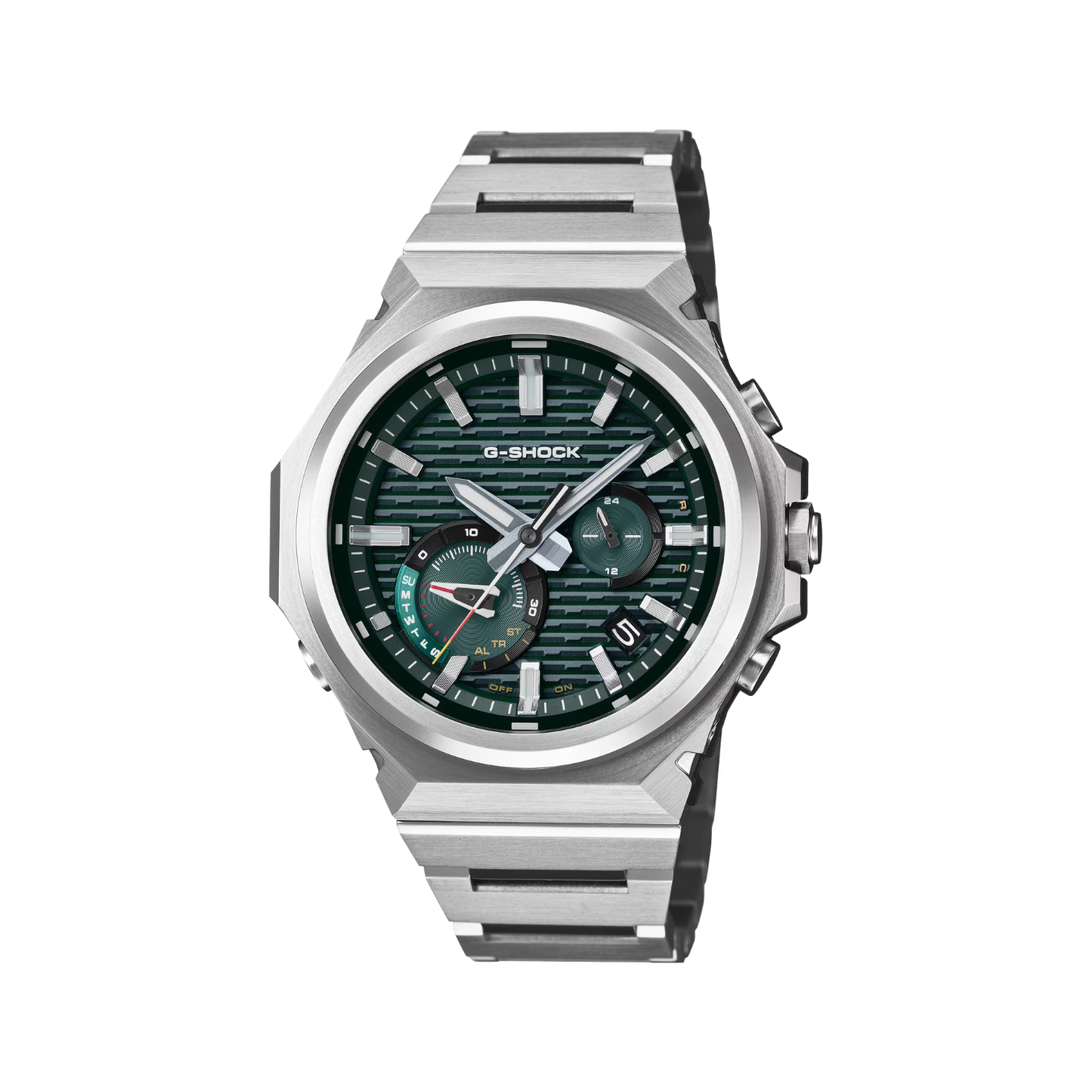 Reloj Análogo Casual Plateado de Hombre