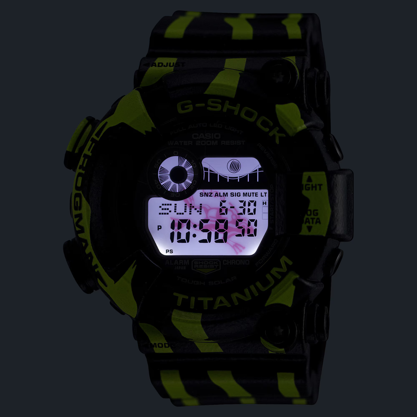 Reloj Digital Deportivo Edición Master of G Frogman Negro de Hombre