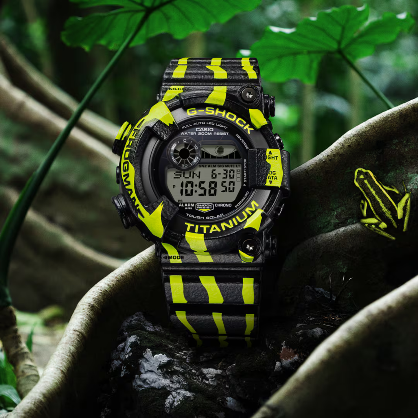 Reloj Digital Deportivo Edición Master of G Frogman Negro de Hombre