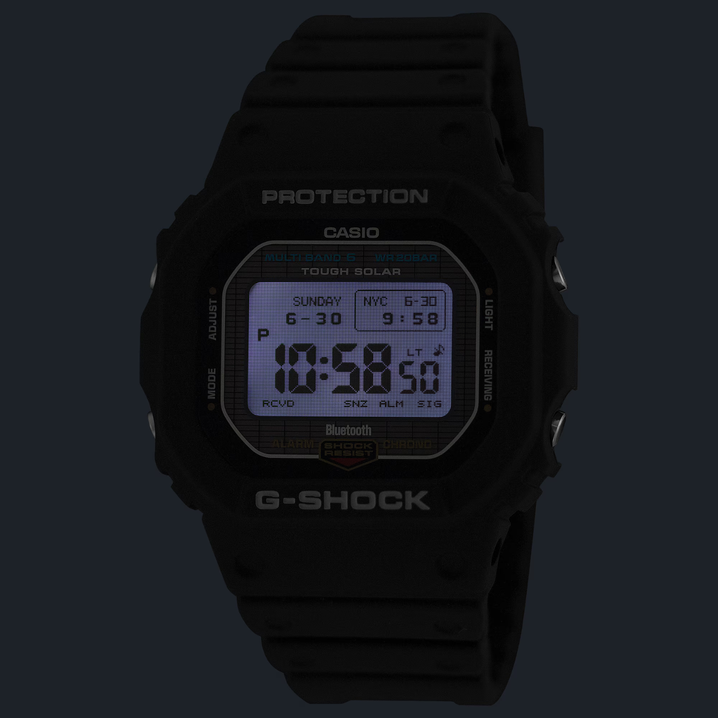 Reloj Digital Clásico Negro de Hombre