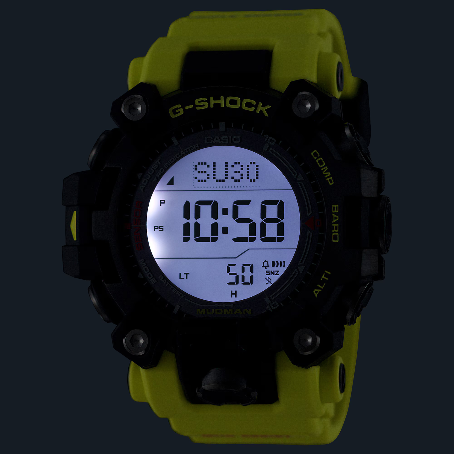 Reloj Digital Deportivo Serie Master G Mudman Negro de Hombre
