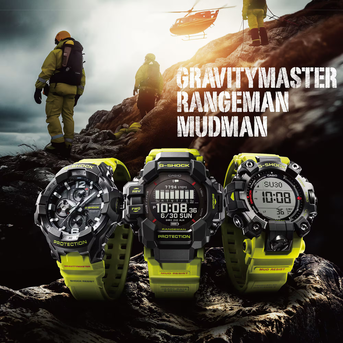 Reloj Digital Deportivo Serie Master G Mudman Negro de Hombre