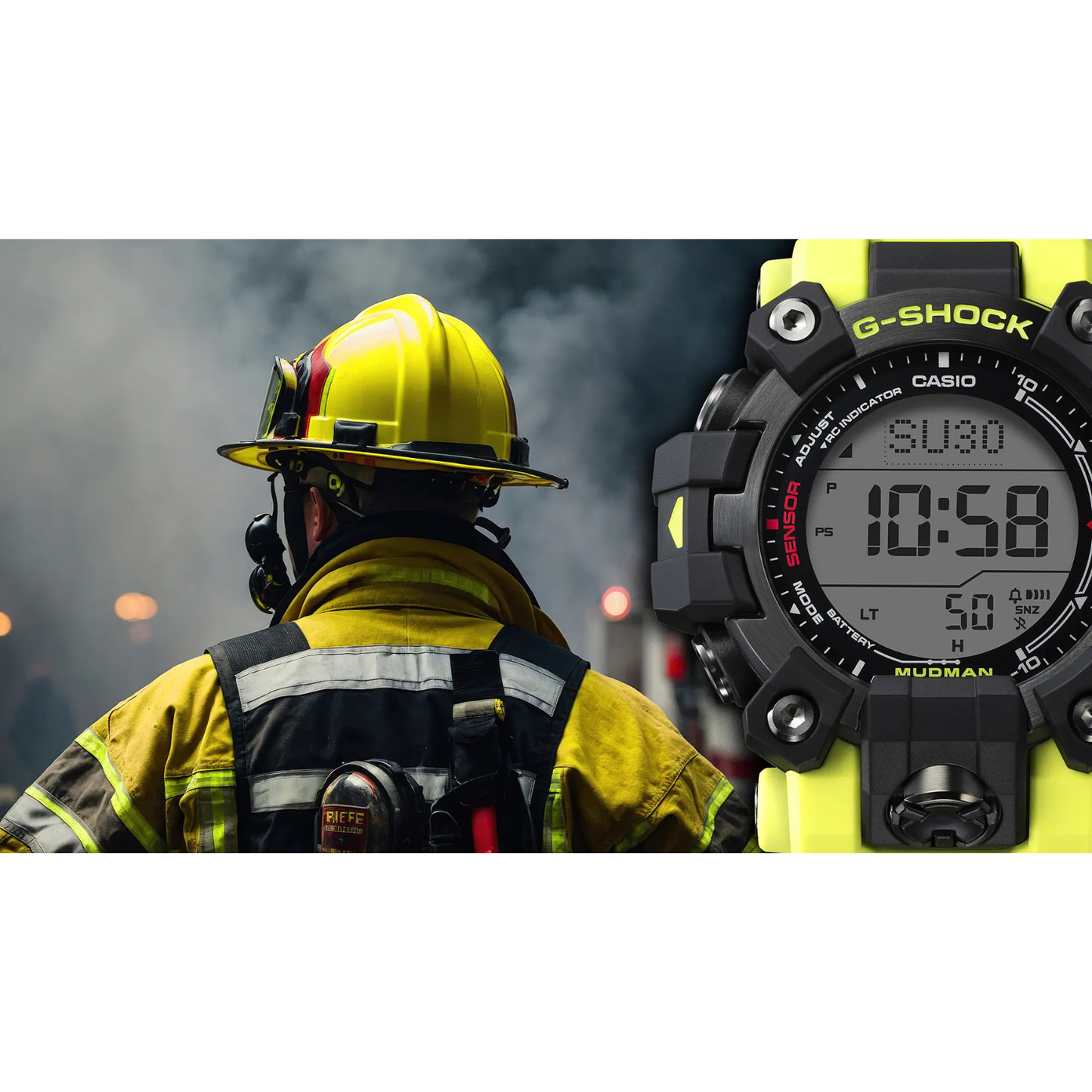 Reloj Digital Deportivo Serie Master G Mudman Negro de Hombre