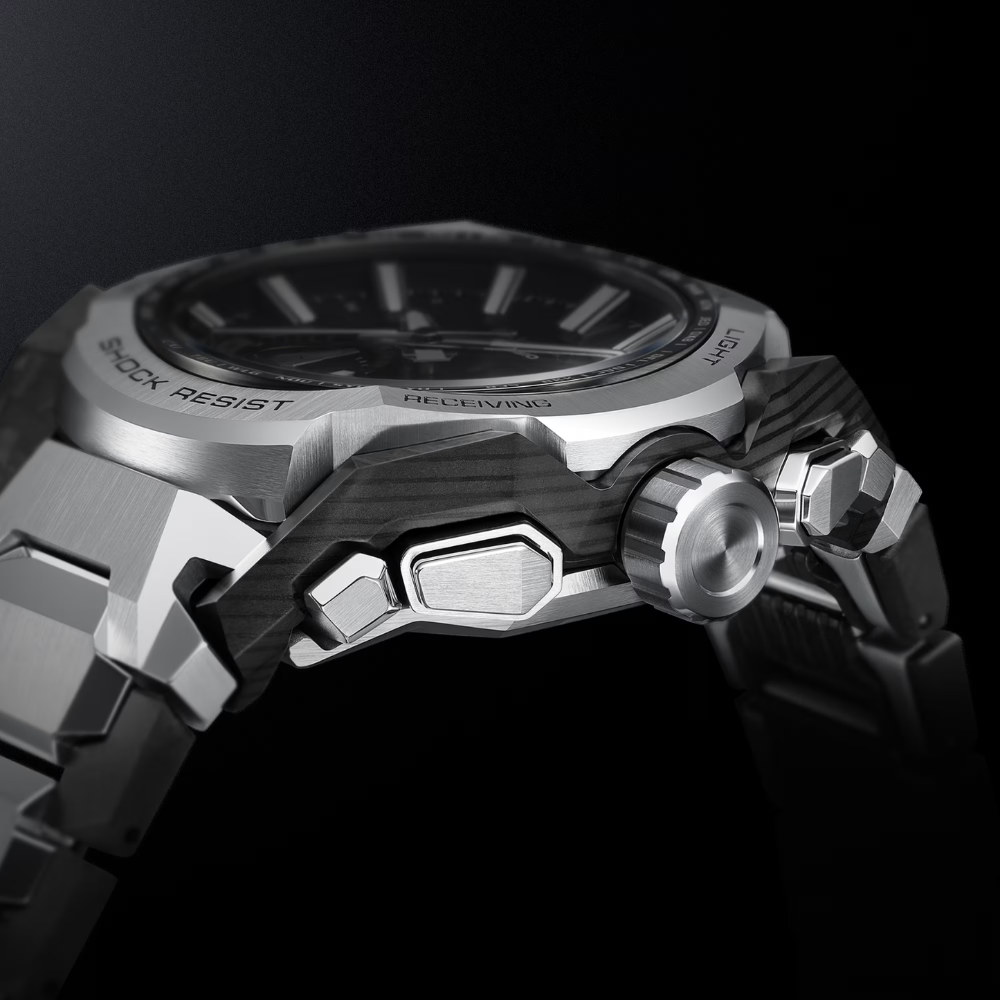 Reloj Análogo Casual Plateado de Hombre