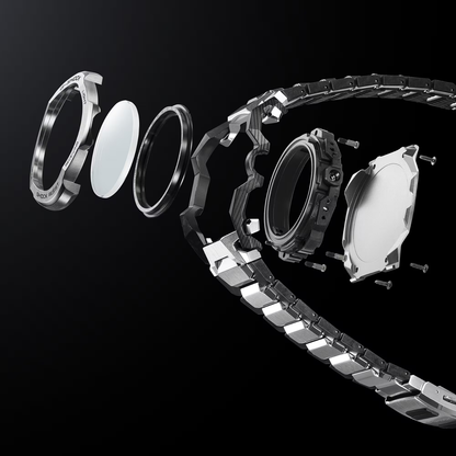 Reloj Análogo Casual Plateado de Hombre