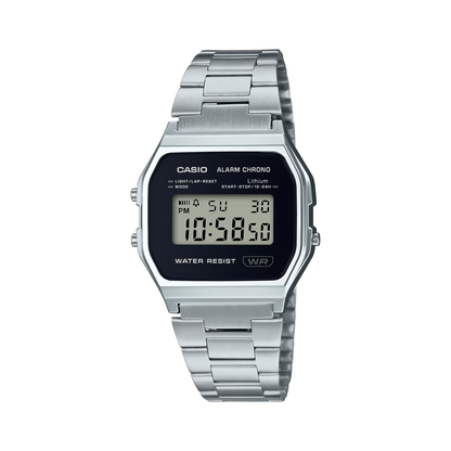 Reloj Digital Vintage Plateado Unisex