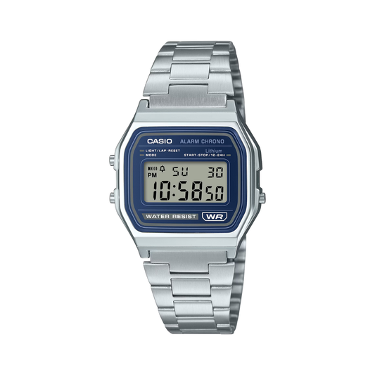 Reloj Digital Vintage Plateado Unisex