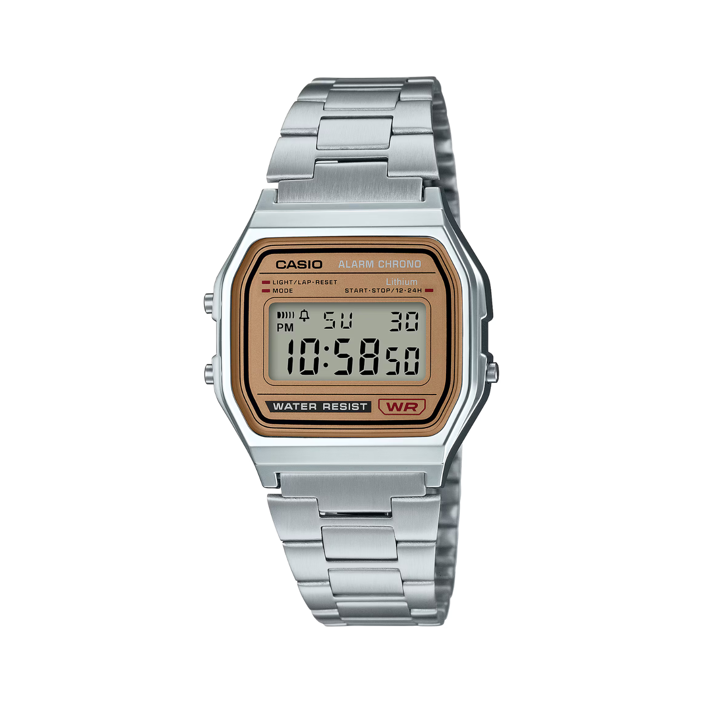 Reloj Digital Vintage Plateado Unisex
