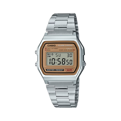 Reloj Digital Vintage Plateado Unisex