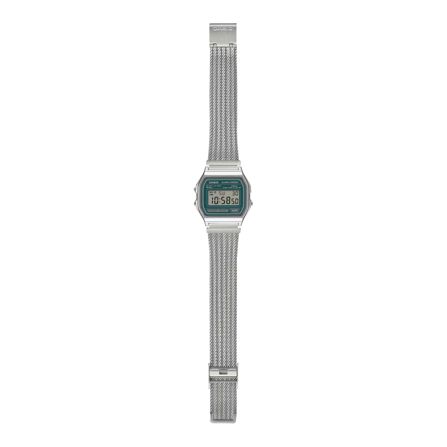 Reloj Digital Vintage Plateado Unisex