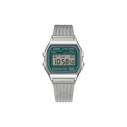 Reloj Digital Vintage Plateado Unisex