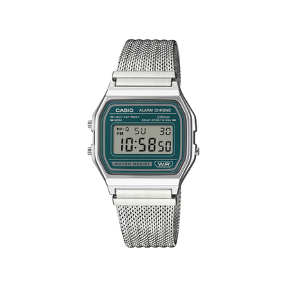 Reloj Digital Vintage Plateado Unisex