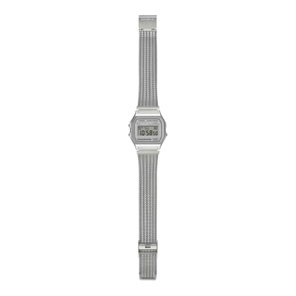 Reloj Digital Vintage Plateado Unisex