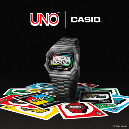 Reloj Digital Vintage Gris Unisex Edición Limitada de UNO™