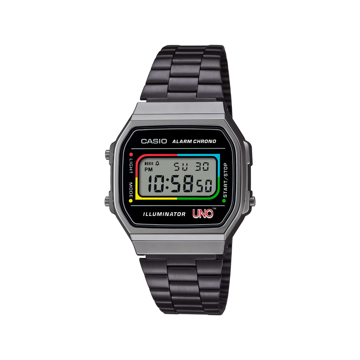 Reloj Digital Vintage Gris Unisex Edición Limitada de UNO™